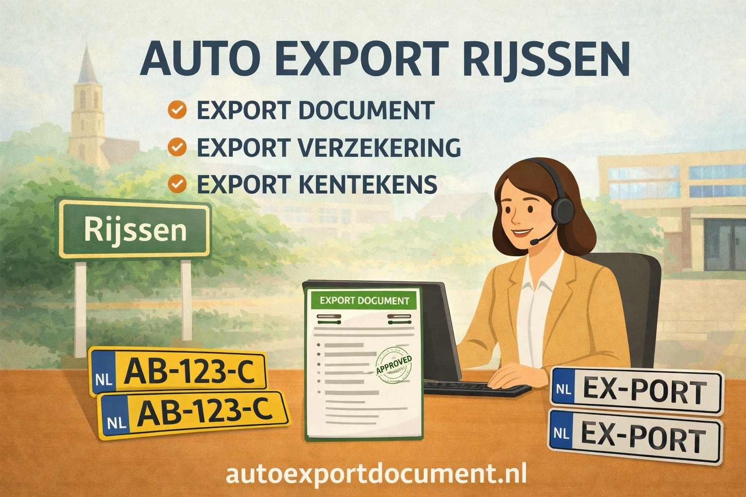 Auto verkopen voor export Rijssen – exportproces bij RDW erkend auto export kantoor in Hengelo voor klanten uit Rijssen en gemeente Rijssen-Holten