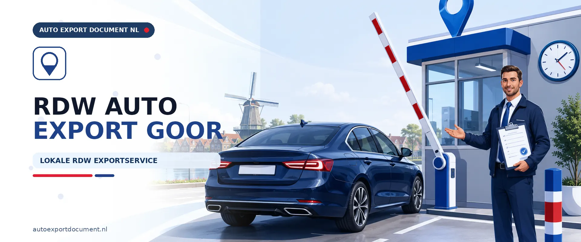 Auto export Goor RDW erkend – banner van Auto Export Document voor exportdocument, exportverzekering en exportkentekens vanuit Goor