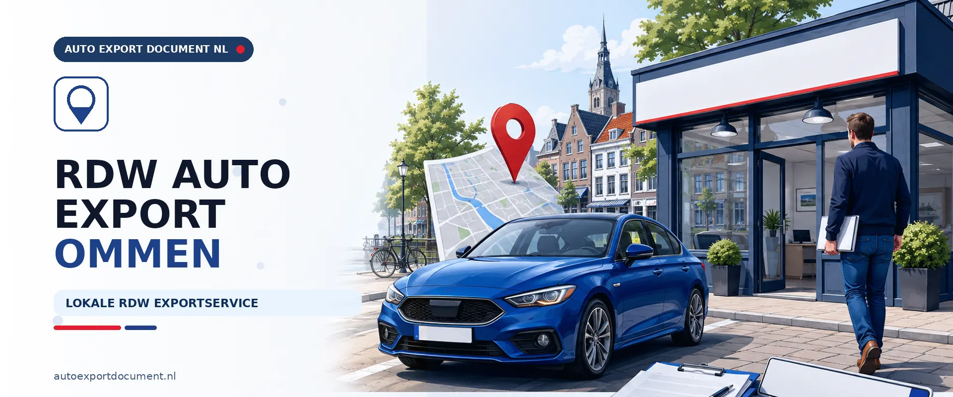 Auto export Ommen RDW – banner van Auto Export Document voor exportdocument, exportverzekering en exportkentekens vanuit Ommen