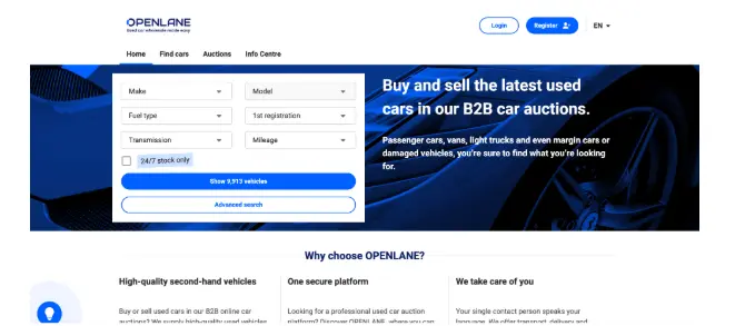 openlane beste auto veiling in nederland europa 2026