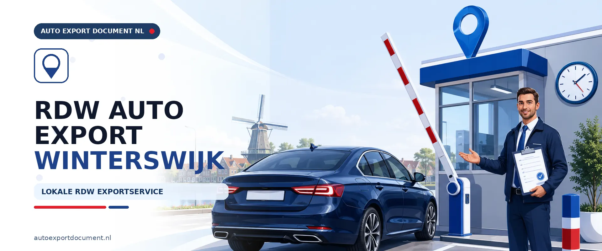 RDW auto export maken Winterswijk – banner van Auto Export Document voor exportpapieren en exportkentekens voor voertuigen uit Winterswijk